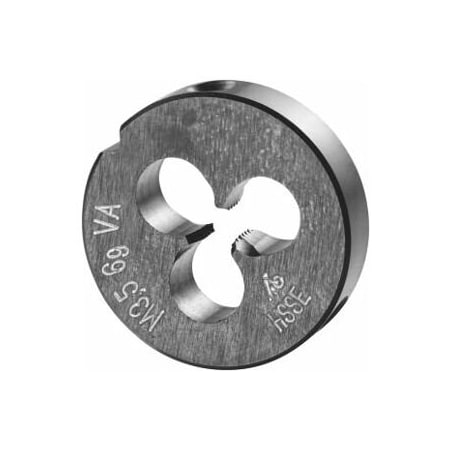 Holex M3.5X0.6 HSS-E Round Die, for High Tensile Steels, Closed/Pre-Slit Form 140460 M3,5